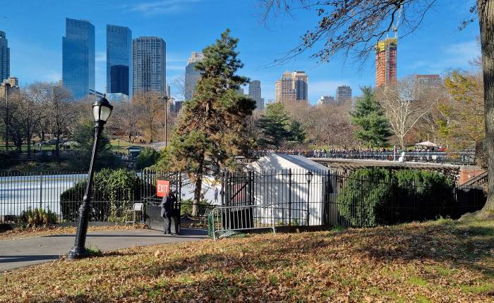 V zimních měsících je možné v Central Parku i bruslit